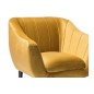 Fauteuil ELSA 1 place en tissu de qualité, couleur curry