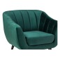 Fauteuil ELSA 1 place en tissu de qualité, couleur vert