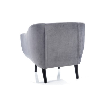 Fauteuil ELSA 1 place en tissu de qualité, couleur: gris