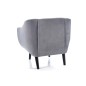 Fauteuil ELSA 1 place en tissu de qualité, couleur: gris