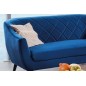 Canapé MONTINI 2 places en tissu de qualité, couleur bleu foncé Canapé MONTINI 2 places en tissu de qualité, couleur bleu foncé