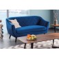 Canapé MONTINI 2 places en tissu de qualité, couleur bleu foncé Canapé MONTINI 2 places en tissu de qualité, couleur bleu foncé