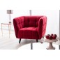 Fauteuil 1 place CASINI en tissu de qualité, couleur bordeaux