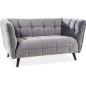 Canapé 2 places CASINI en tissu de qualité, couleur gris Canapé 2 places CASINI en tissu de qualité, couleur gris