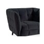 Canapé 2 places CASINI en tissu de qualité, couleur : noir Canapé 2 places CASINI en tissu de qualité, couleur : noir