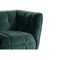 Fauteuil 1 place CASINI en tissu de qualité, couleur vert