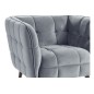 Fauteuil 1 place CASINI en tissu de qualité, couleur gris