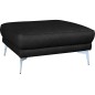 Pouf SPANIA en tout cuir italien haut de gamme vachette, coloris noir