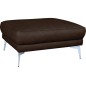Pouf SPANIA en tout cuir italien haut de gamme vachette, coloris chocolat