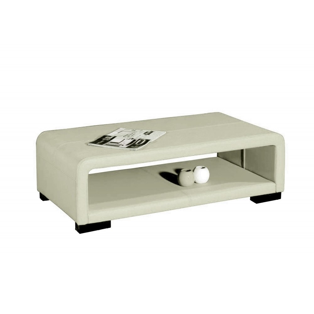 Table basse design VERA, écru
