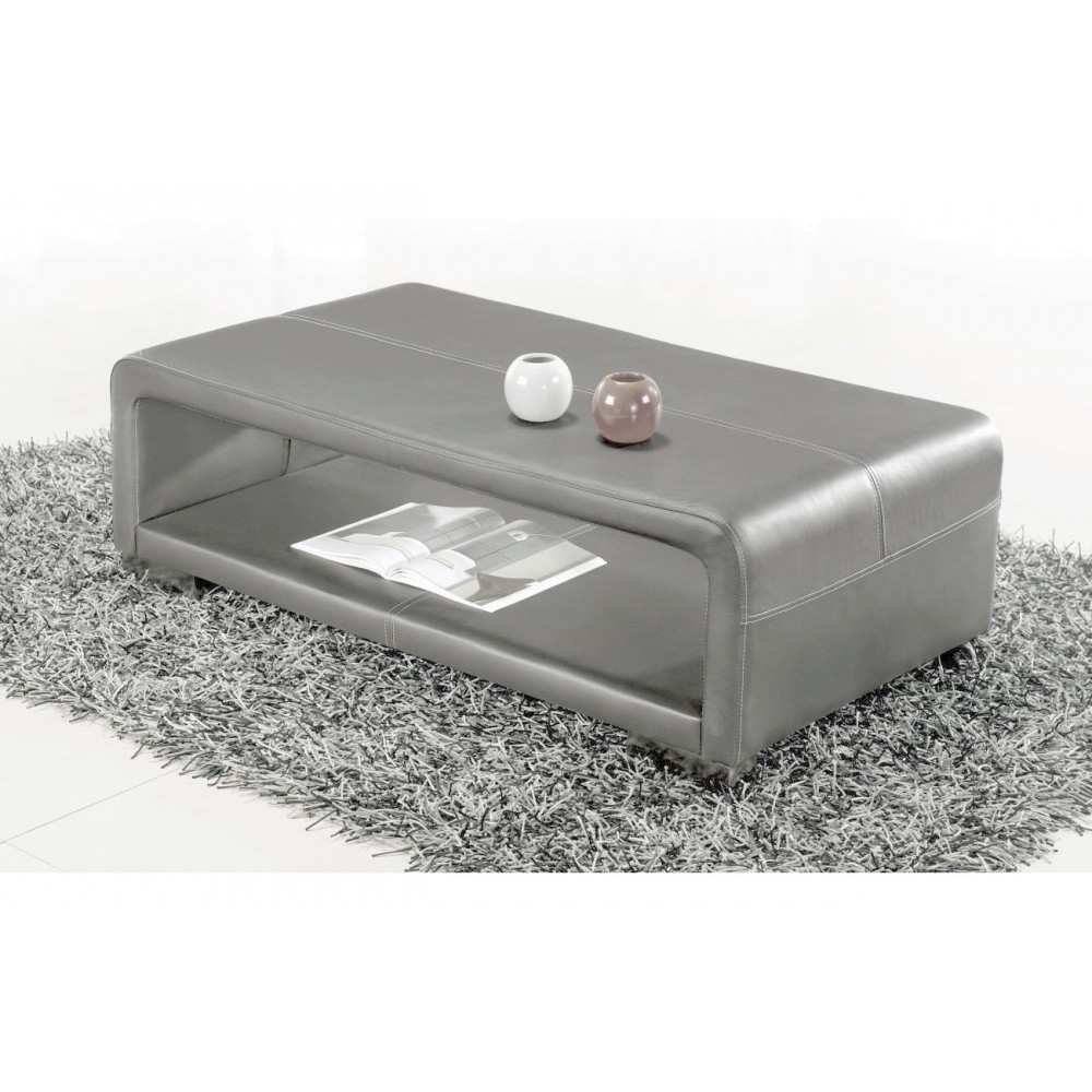 Table basse design italien VERA, gris clair