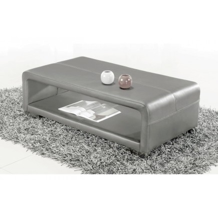 Table basse design italien VERA, gris clair