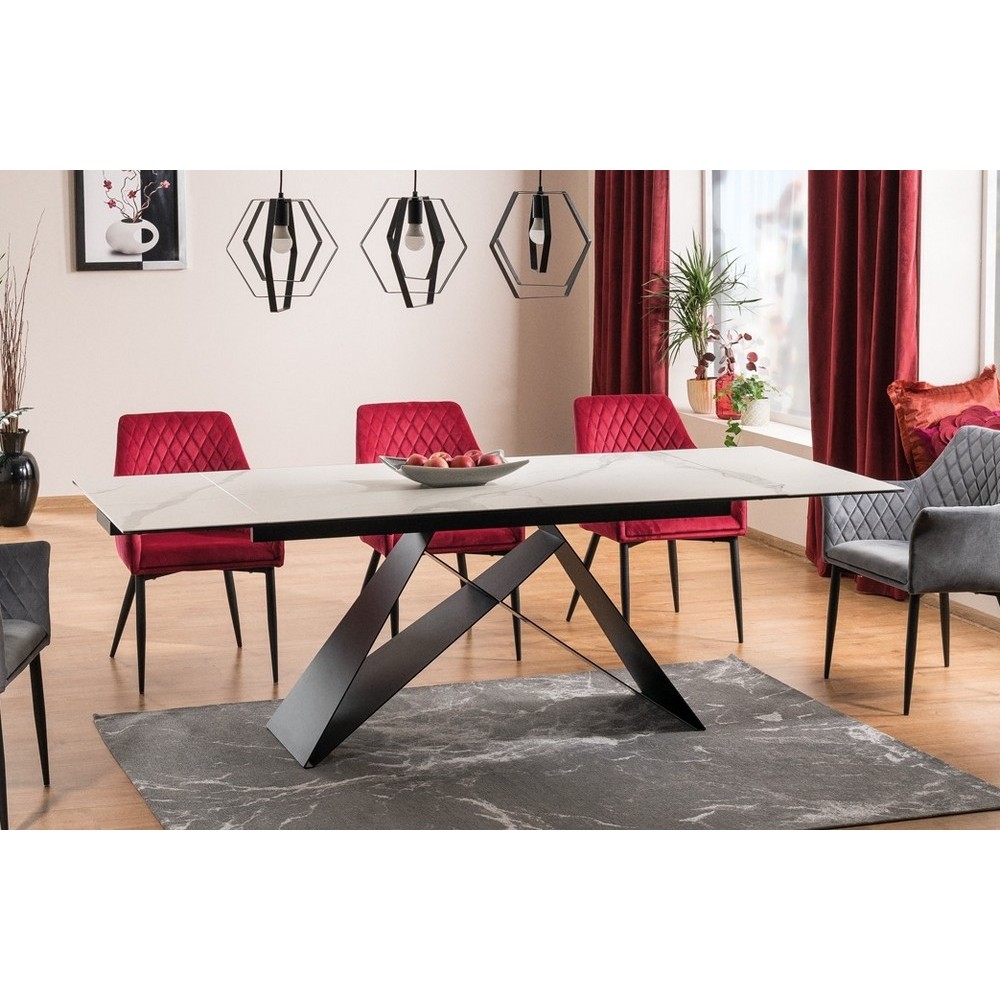Table à manger avec rallonge, luxe WEST III