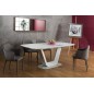 Table à manger avec rallonge, luxe ARMONA blanc 160-220