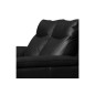 Canapé taille 3 places avec 2 relax en 100% tout cuir épais de luxe italien avec 2 relax électriques, PERINI, noir