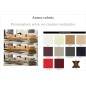 2eme paiement de la commande: Canapé d'angle en cuir italien 7/8 places star, couleur personnalisée, angle gauche, couleur prini