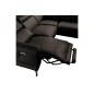 Canapé d'angle relax en 100% tout cuir épais de luxe italien avec relax électrique, 5/6 places DALI, chocolat, angle droit