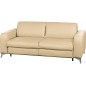 Canapé 3 places convertible en cuir italien de luxe ALVINE, beige