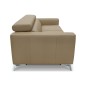 Canapé 3 places convertible en cuir italien de luxe MOVIDA, beige