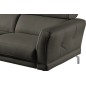 - Canapé d'angle en 100% tout cuir épais de luxe italien 5/6 places DALEN, anthracite, angle gauche - Canapé d'angle en 100% tout cuir épais de luxe italien 5/6 places DALEN, anthracite, angle gauche