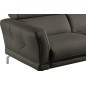 Canapé d'angle en 100% tout cuir épais de luxe italien 5/6 places DALEN, anthracite, angle droit Canapé d'angle en 100% tout cuir épais de luxe italien 5/6 places DALEN, anthracite, angle droit