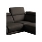 Canapé d'angle en 100% tout cuir épais de luxe italien 5/6 places DALEN, chocolat, angle gauche Canapé d'angle en 100% tout cuir épais de luxe italien 5/6 places DALEN, chocolat, angle gauche
