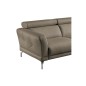 Canapé d'angle en 100% tout cuir épais de luxe italien 5/6 places DALEN, taupe, angle droit Canapé d'angle en 100% tout cuir épais de luxe italien 5/6 places DALEN, taupe, angle droit