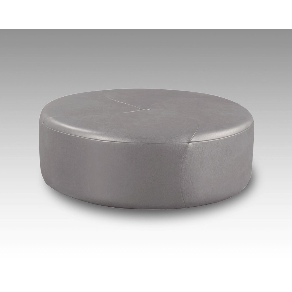 Grand pouf GIANT, gris clair.