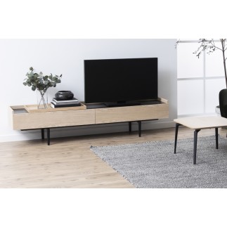 Meuble TV design de qualité avec rangement spacieux, CONTI
