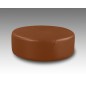 Grand pouf en cuir italien GIANT, marron.