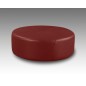 Grand pouf en cuir italien GIANT, bordeaux.