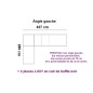 solde paiement commande: Canapé d'angle cuir buffle italien luxe PRESTIGIA noir angle gauche, Sur mesure personnalisé: une assis