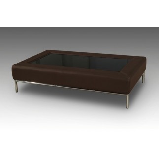 Table basse design CONTI, chocolat