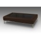 Table basse design CONTI, chocolat