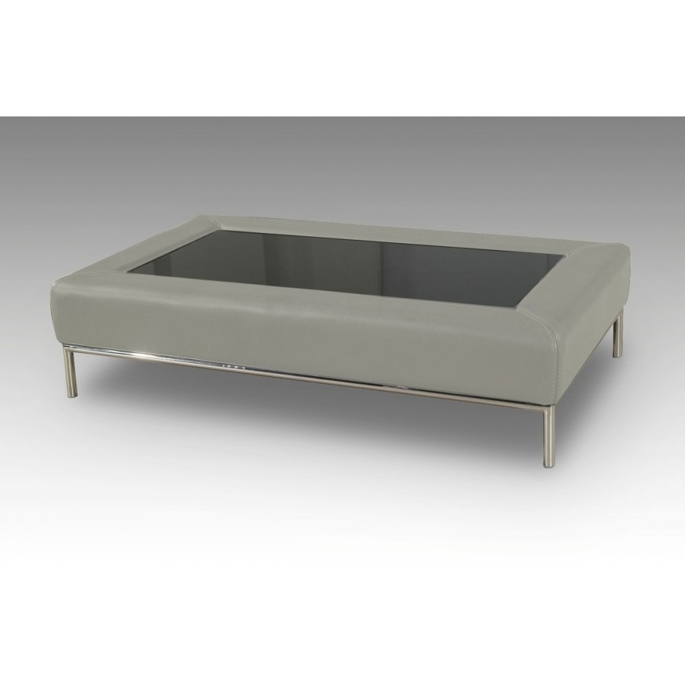Table basse design CONTI, gris clair
