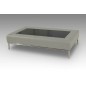 Table basse design CONTI, gris clair