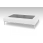 Table basse design CONTI, blanc