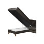 Canapé d'angle convertible en cuir italien de luxe 4/5 places avec coffre, FARELI, chocolat, angle gauche