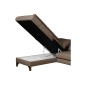 Canapé d'angle convertible en cuir italien de luxe 4/5 places avec coffre, FARELI, taupe, angle gauche