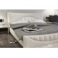Lit en cuir italien de luxe KING, blanc, 140x190
