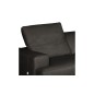 Canapé d'angle en 100% tout cuir épais de luxe italien 5/6 places PORTO, noir, angle droit