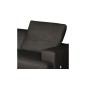 - Canapé d'angle en 100% tout cuir épais de luxe italien 5/6 places PORTO, noir, angle gauche