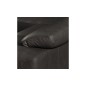 - Canapé d'angle en 100% tout cuir épais de luxe italien 5/6 places PORTO, noir, angle gauche