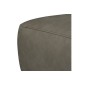Pouf PORTO en tout cuir italien haut de gamme vachette, coloris gris