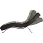 Chaise longue réglable multipositions, en cuir de luxe italien, SWEET, gris foncé