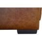 Canapé d'angle en 100% tout cuir italien de luxe 5 places convertible et coffre, marron, angle droit, CLINTON