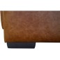 - Canapé d'angle en 100% tout cuir italien de luxe 5 places convertible et coffre, marron, angle gauche, CLINTON
