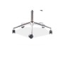 Fauteuil pivotant, tissu velours, couleur: gris