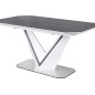 Table à manger extensible Valerie Ceramic, 160 à 210 cm
