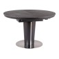 Table à manger extensible ronde / ovale Orba Ceramic couleur gris et noire